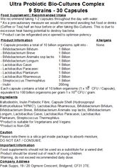 Ultra Probiotic Bio-Cultures Complex - 9 Strains